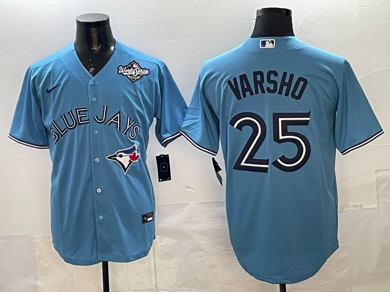 Men Toronto Blue Jays #25 Varsho Light Blue 2026 Nike Game MLB Jersey 0034